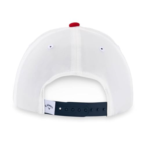 Callaway Men's Golf Cap | Bogey Free | White/Red/Navy