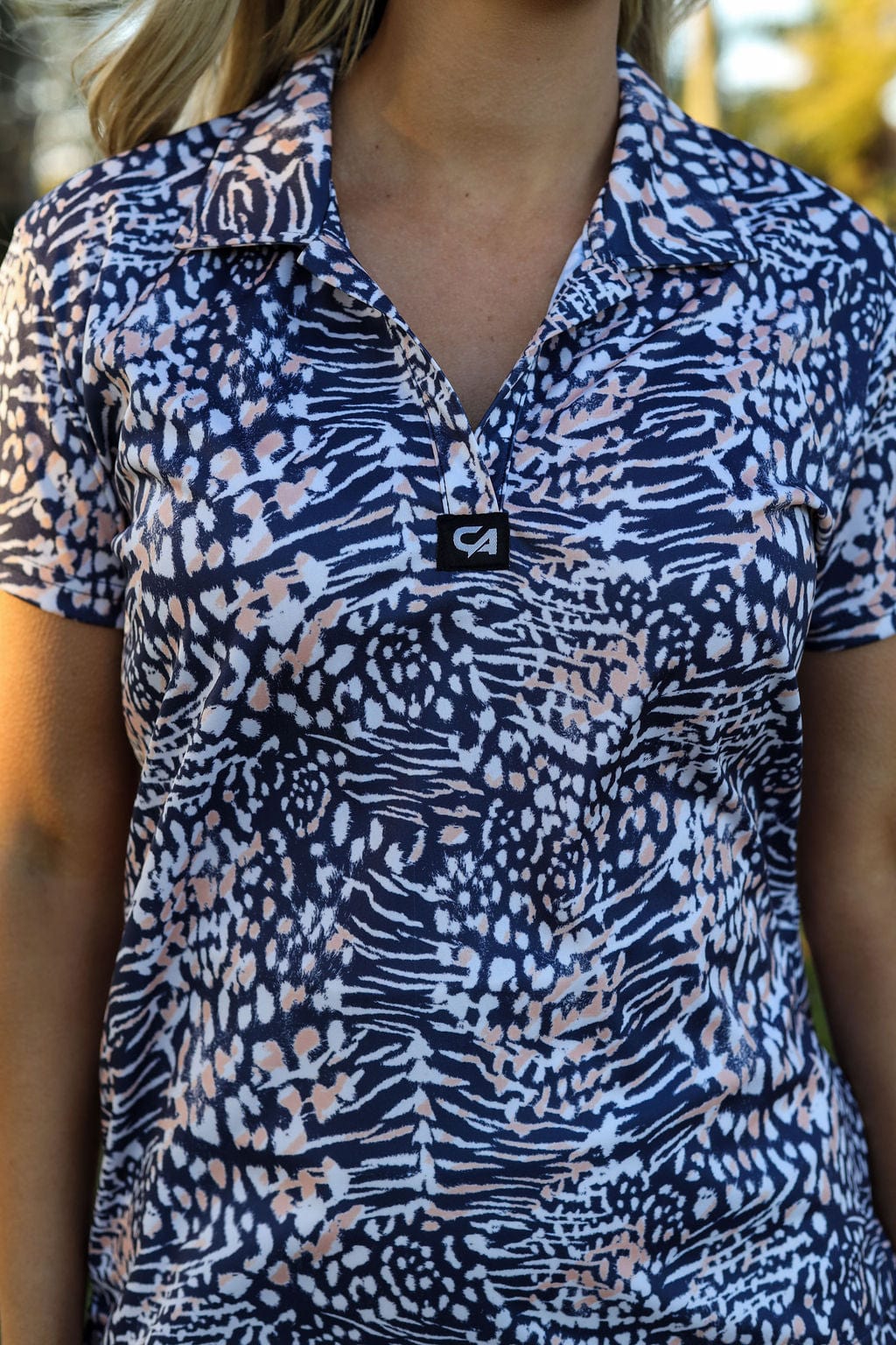 Custom Apparel Women's Golf Shirts | V Neck | Wild Side