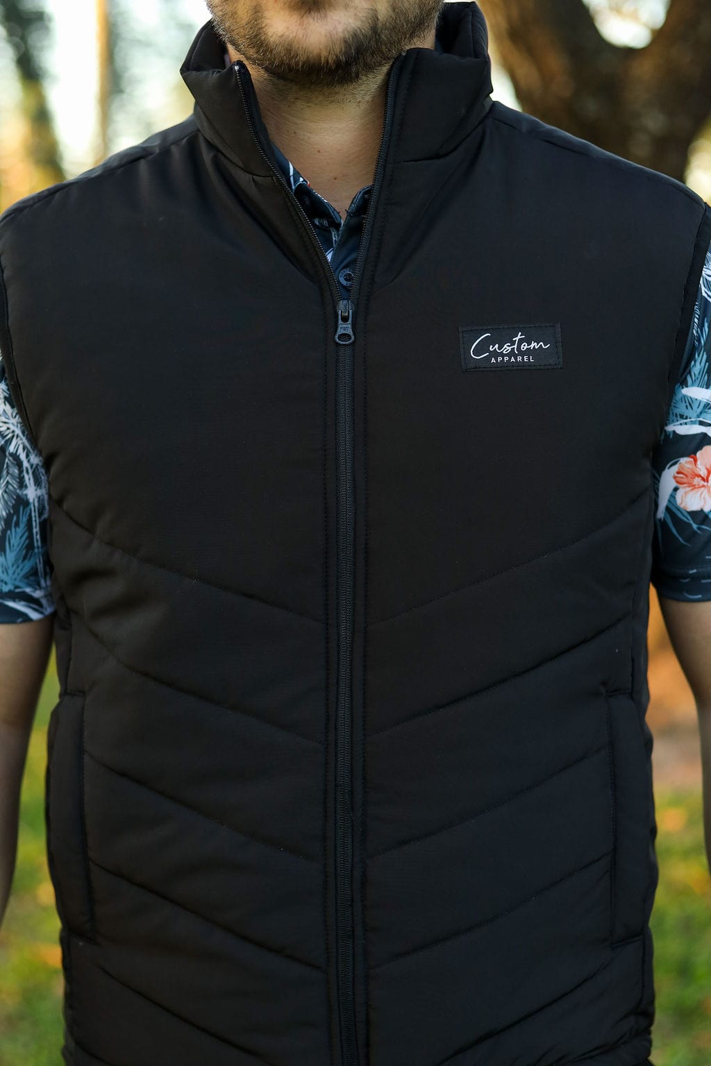 Custom Apparel Men`s Golf Jacket | Warming Puffer | Black