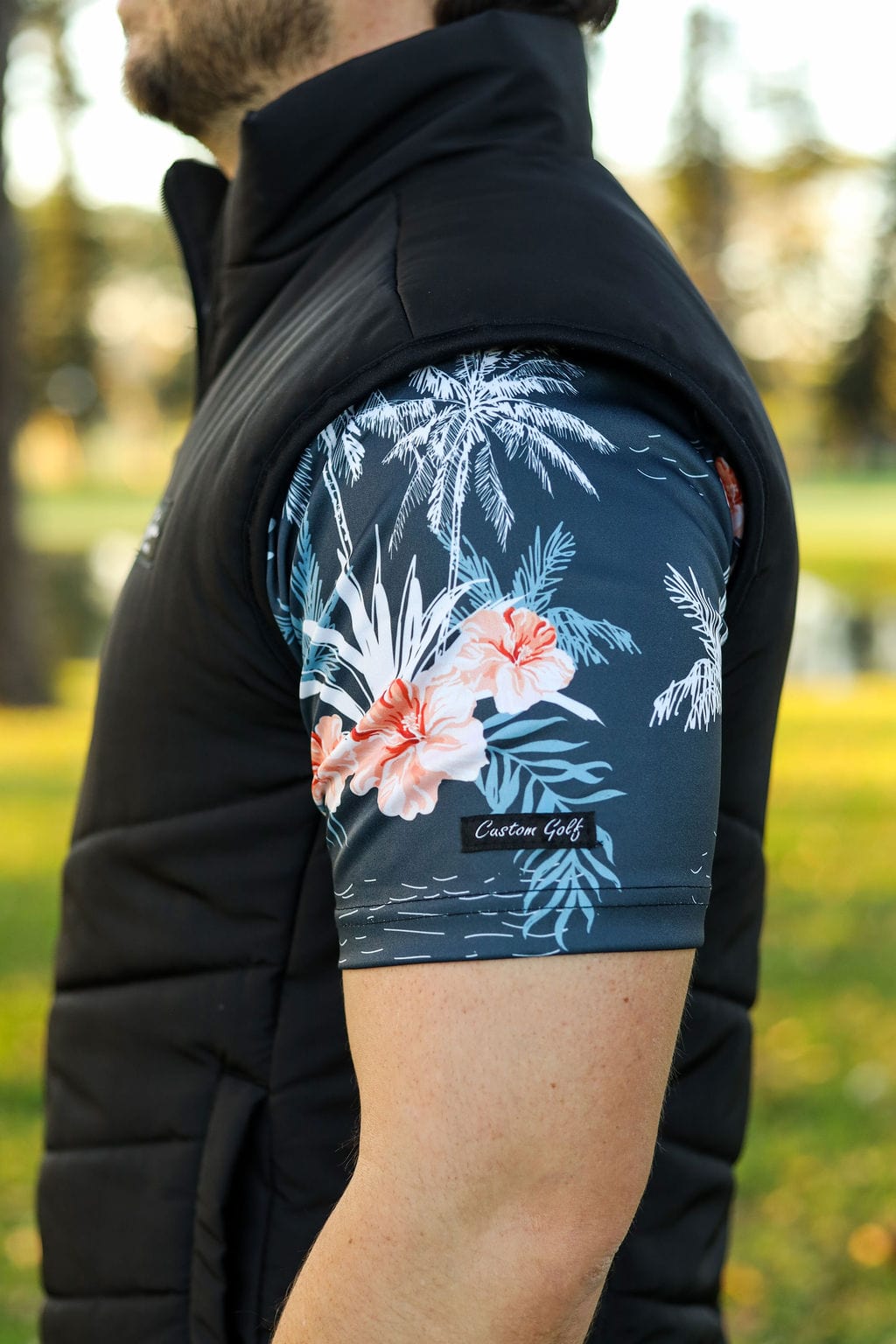 Custom Apparel Men`s Golf Jacket | Warming Puffer | Black