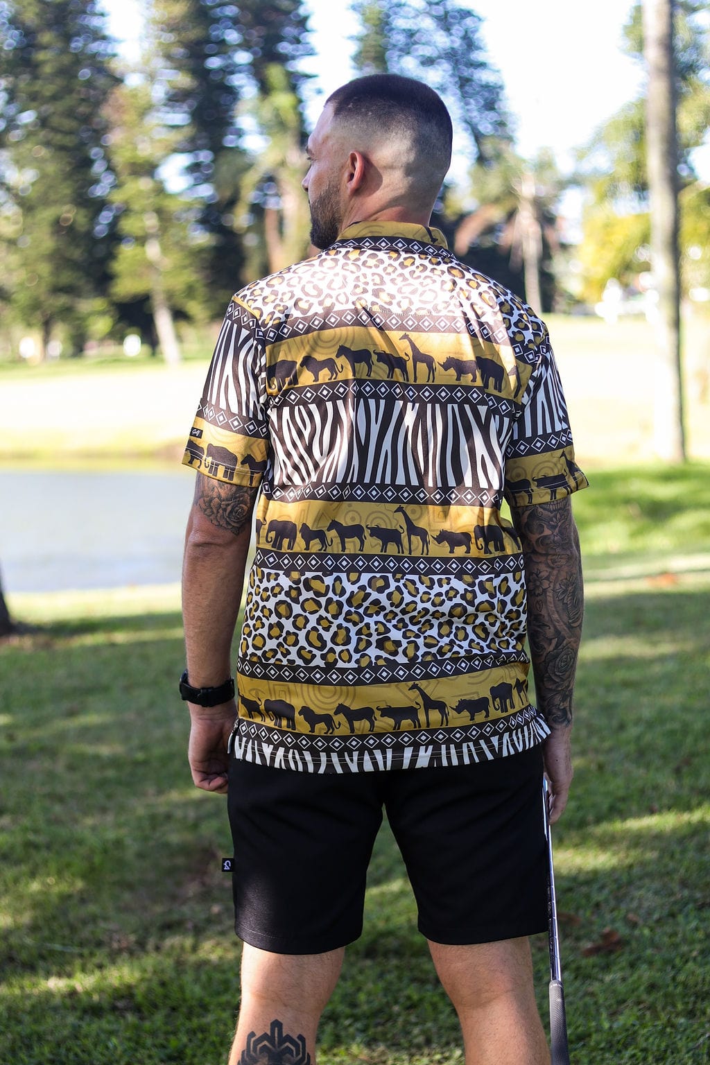 Custom Apparel Men's Funky Golf Shirt | Wild Africa