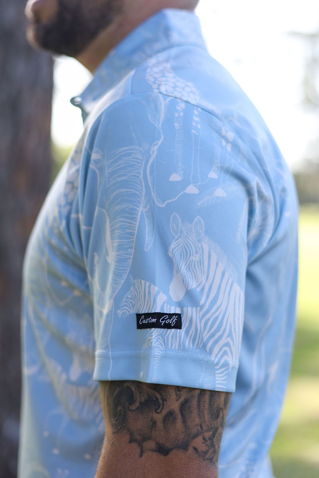 Custom Apparel Men's Funky Golf Shirt | African Skies