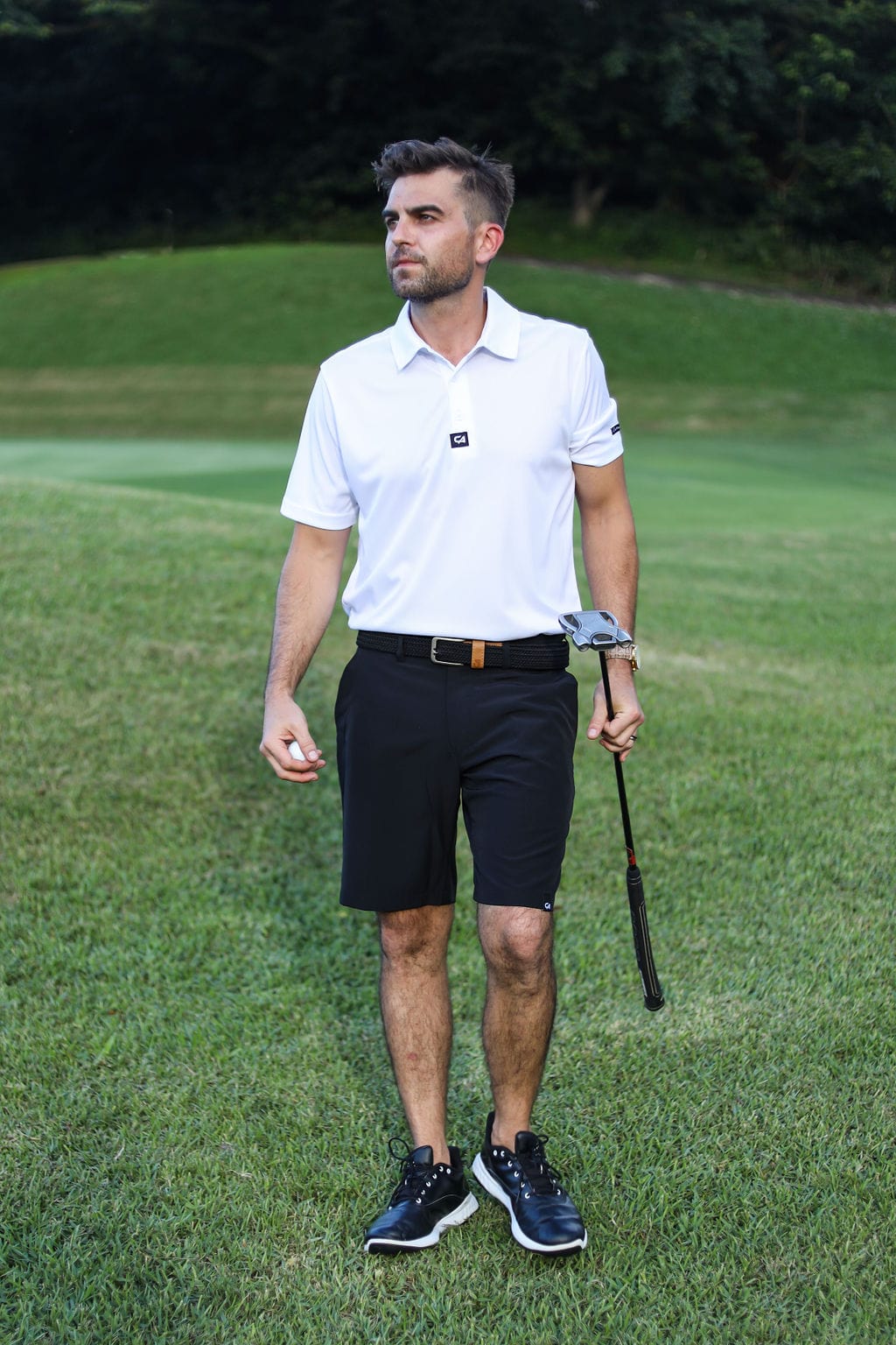 Custom Apparel Men's Golf Shorts | Pure Motion | Midnight Black