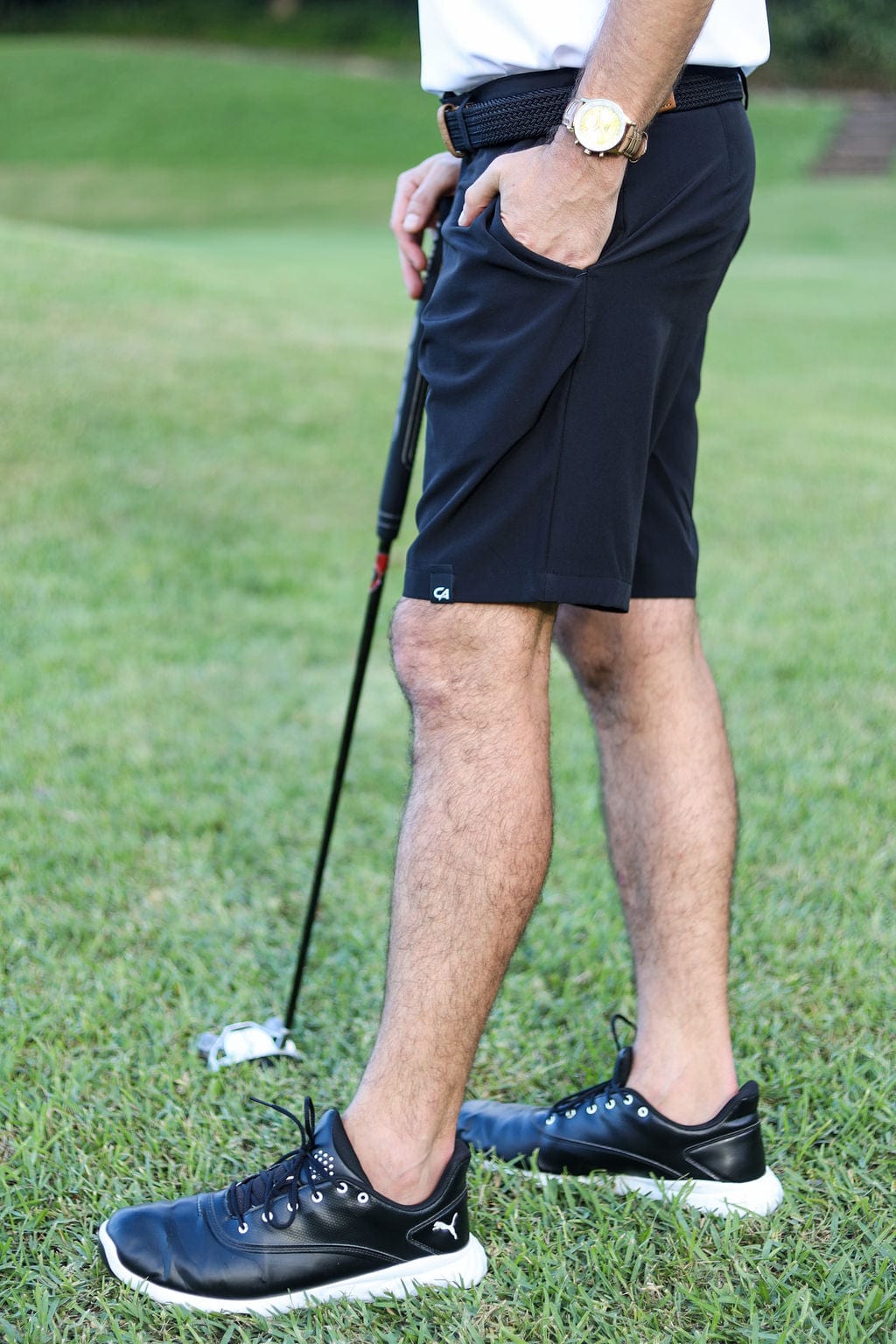 Custom Apparel Men's Golf Shorts | Pure Motion | Midnight Black