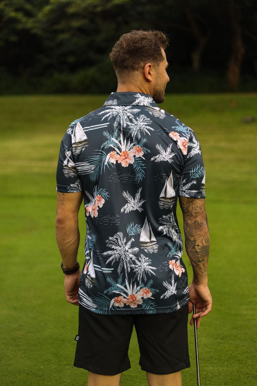 Custom Apparel Men's Funky Golf Shirt | Let's Go Sailing