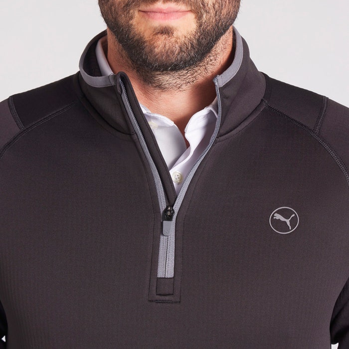 Puma Golf Pullover | MSS Pounce | Quarter Zip | Black
