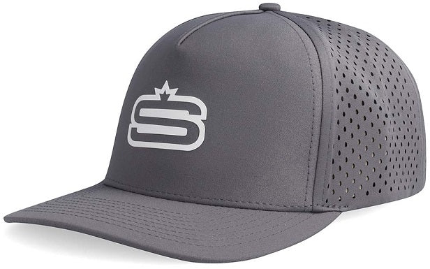 Swagg Alpha - 5 Panel Performance Cap with "S" Print & Laser Hole Detail