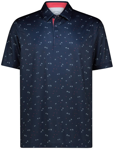 Men's Summer Vibes Dry Tech Performance Golfer Polo Shirt