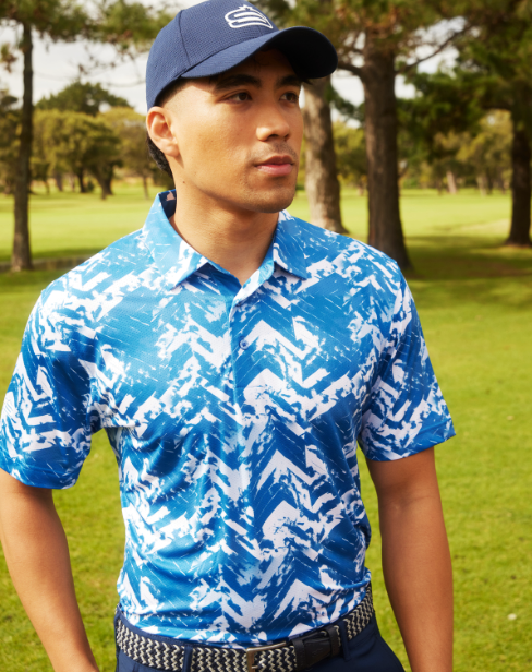 Men's Ikat Dry Tech Performance Golfer Polo Shirt