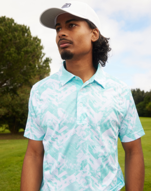 Men's Ikat Dry Tech Performance Golfer Polo Shirt