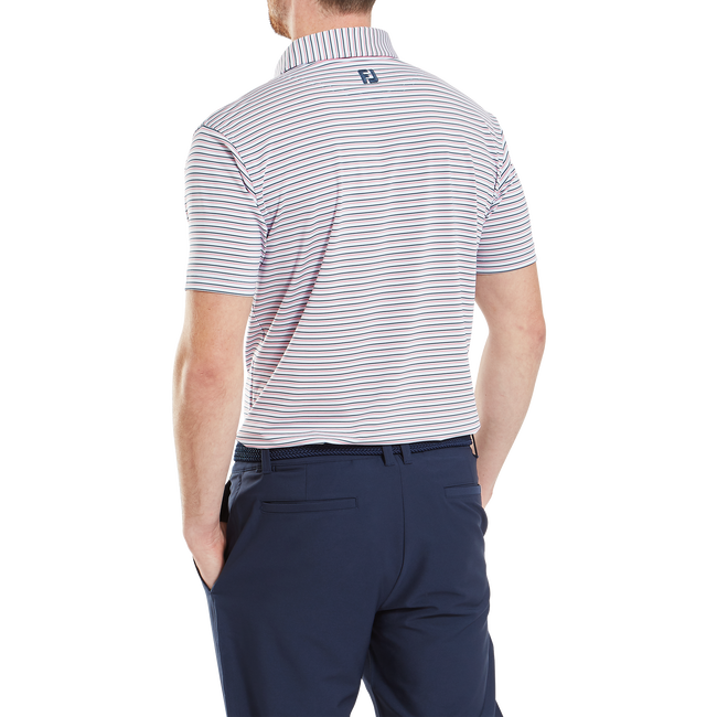 Footjoy Men`s Golf Shirt | EU Balance Stipe LSL | Skyway
