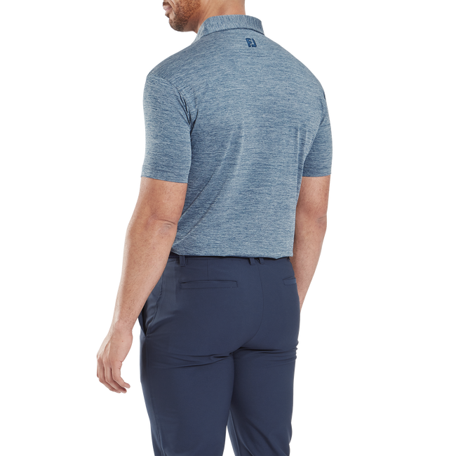 Footjoy Men`s Golf Shirt | EU Heather Lisle | Navy