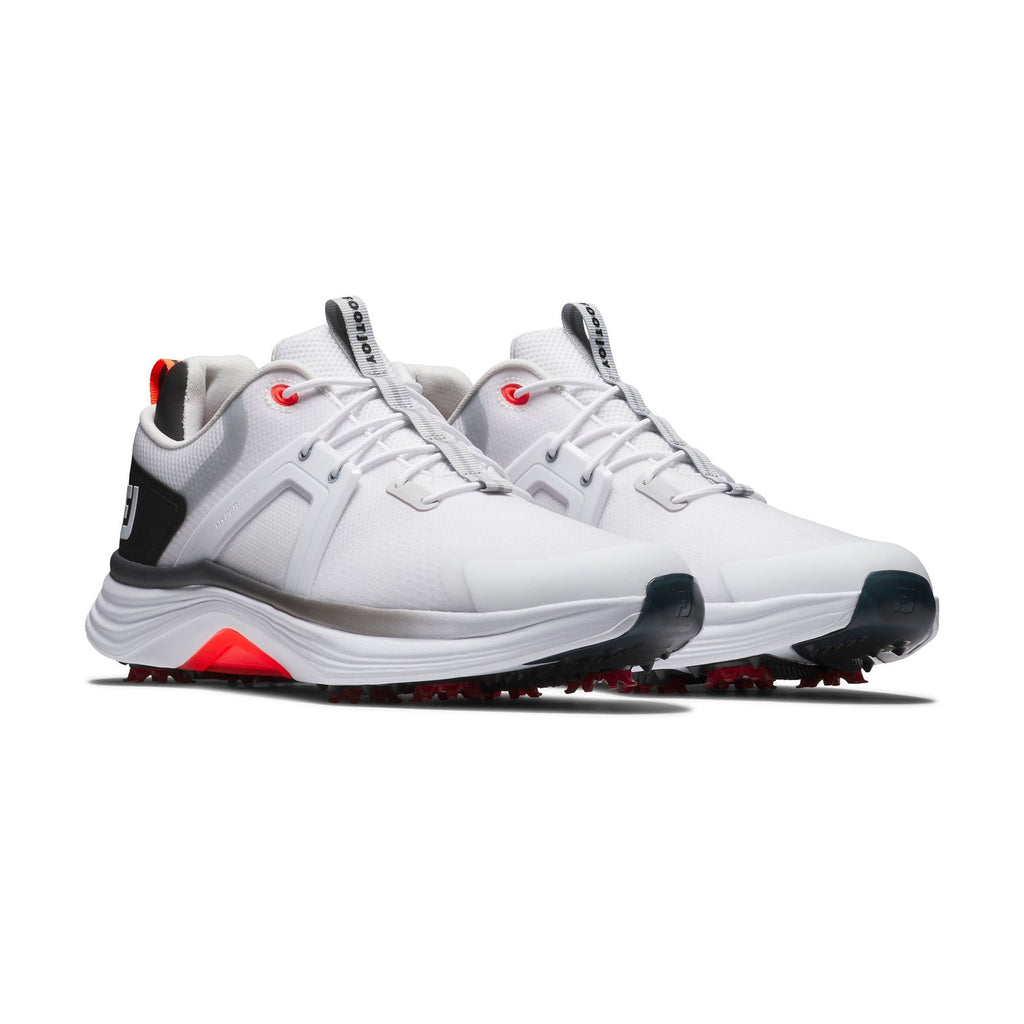 Footjoy Men's Golf Shoes | HyperFlex | White/Black/Red