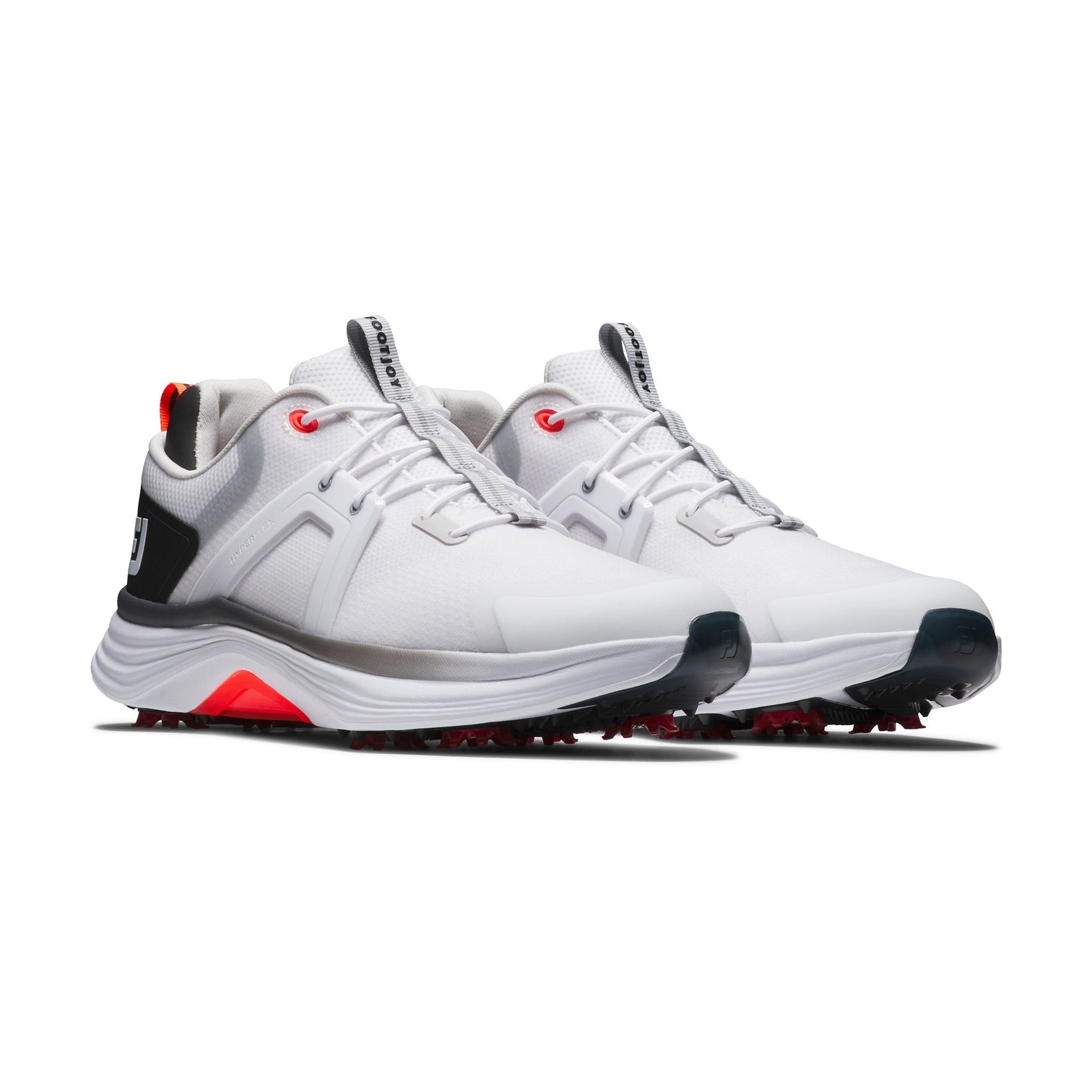Footjoy Men's Golf Shoes | HyperFlex | White/Black/Red