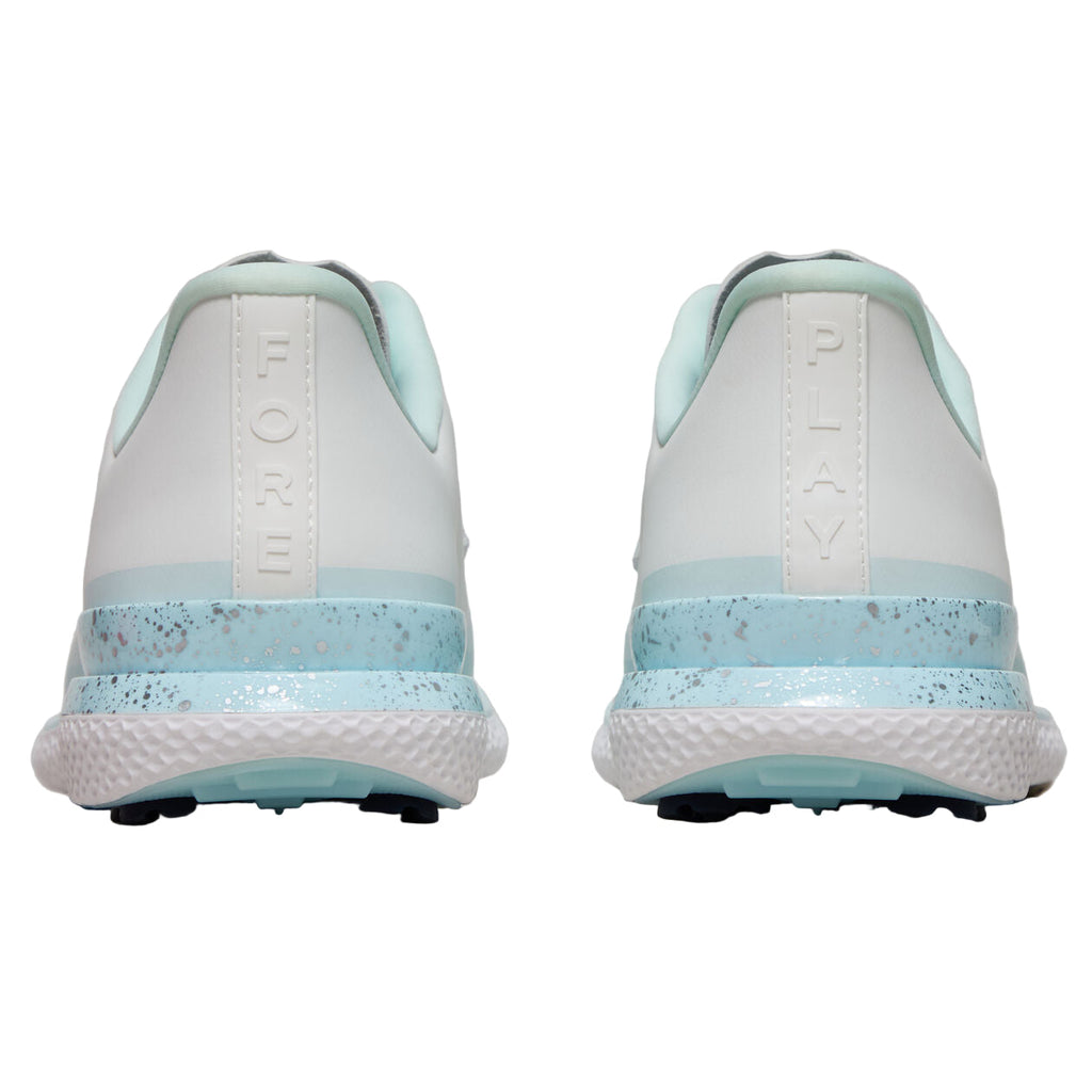 G/Fore Women`s Golf Shoe | Gallivan Stippled | Snow/Silver/Blue