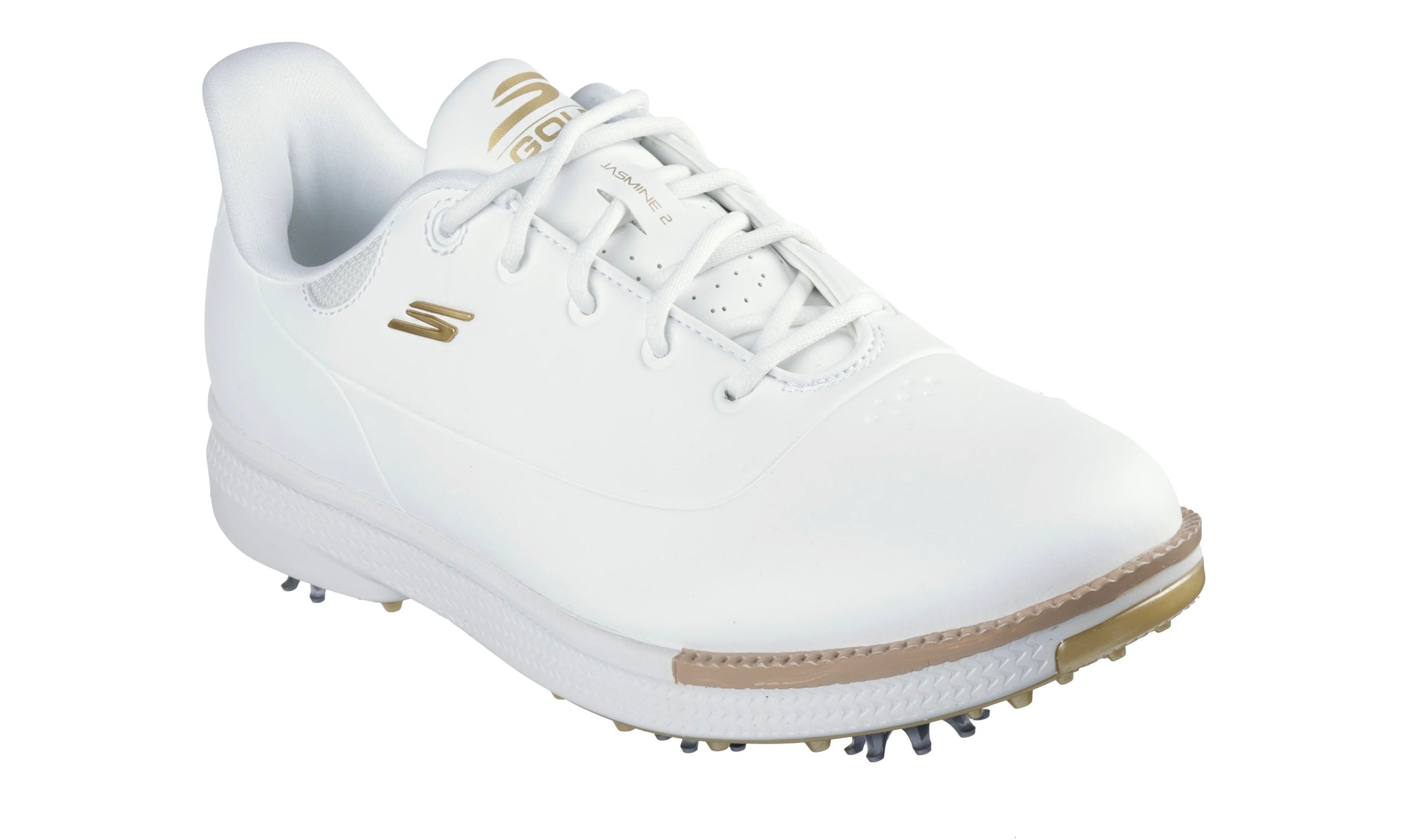 Skechers Women`s Golf Shoes | Go Golf Jasmine | White/Gold