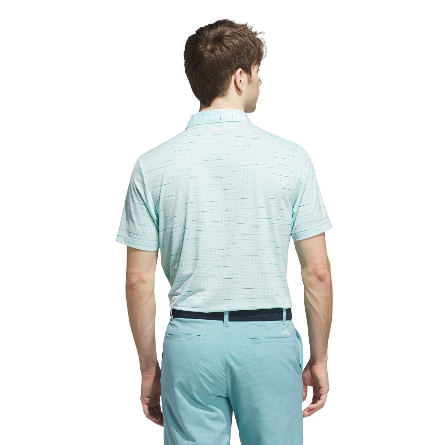 Adidas Men's Golf Shirt | Ultimate Polo | Mesh Print | Sage