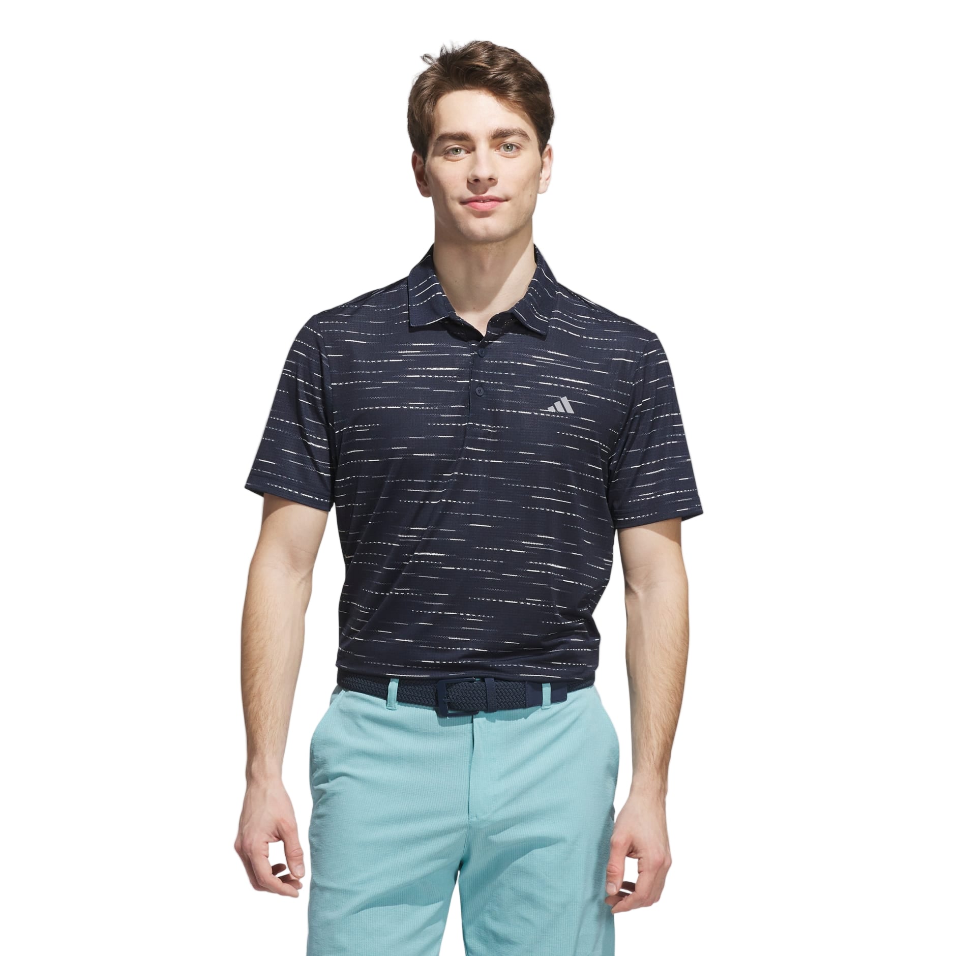 Adidas Men's Golf Shirt | Ultimate Polo | Mesh Print | Navy