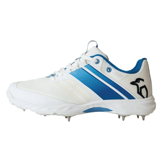 KOOKABURRA CRICKET SHOES - KC 2 SPIKE - WHITE Blue