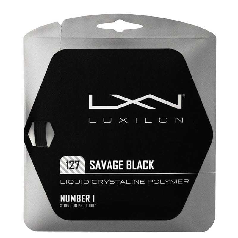 Wilson Strings | Luxilon Strings | Luxilon Savage Black 127 Set SL019