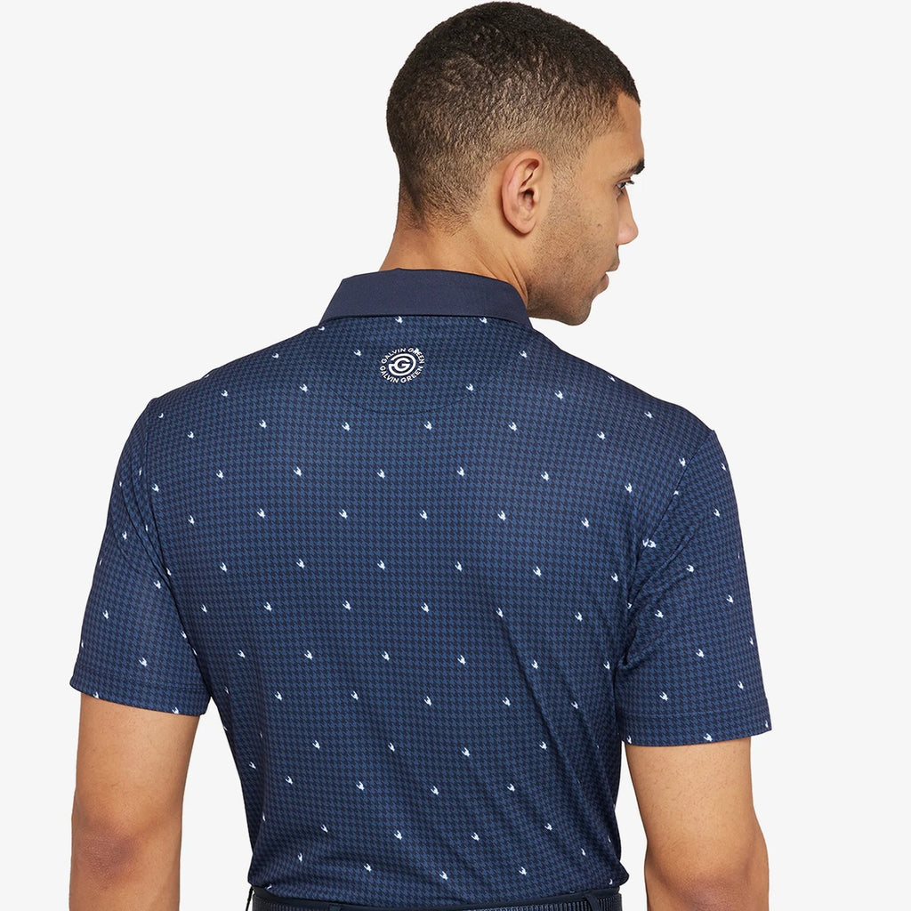 Galvin Green Men`s Golf Shirt | Marley | Navy/White