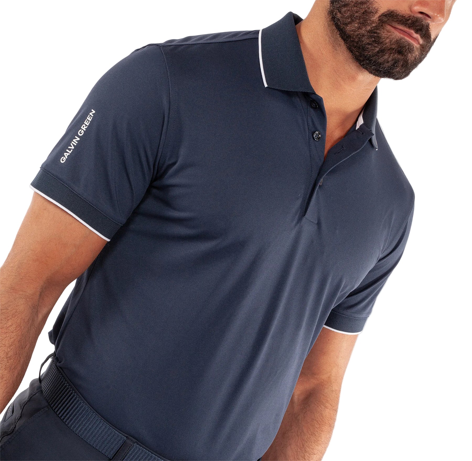 Galvin Green Men`s Golf Shirt | Marty | Navy
