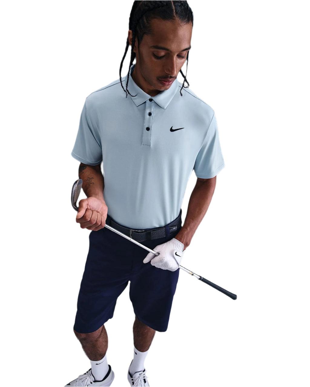 Nike Men`s Golf Shirt | Tour Solid | Light Armory