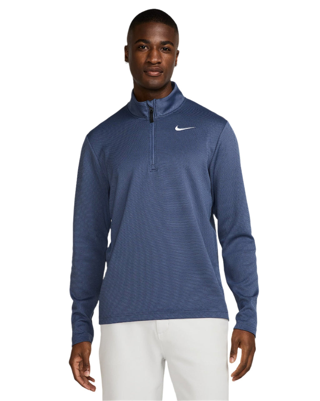 Nike Men`s Golf Jacket 1/2 Zip | Victory Therma | Blue