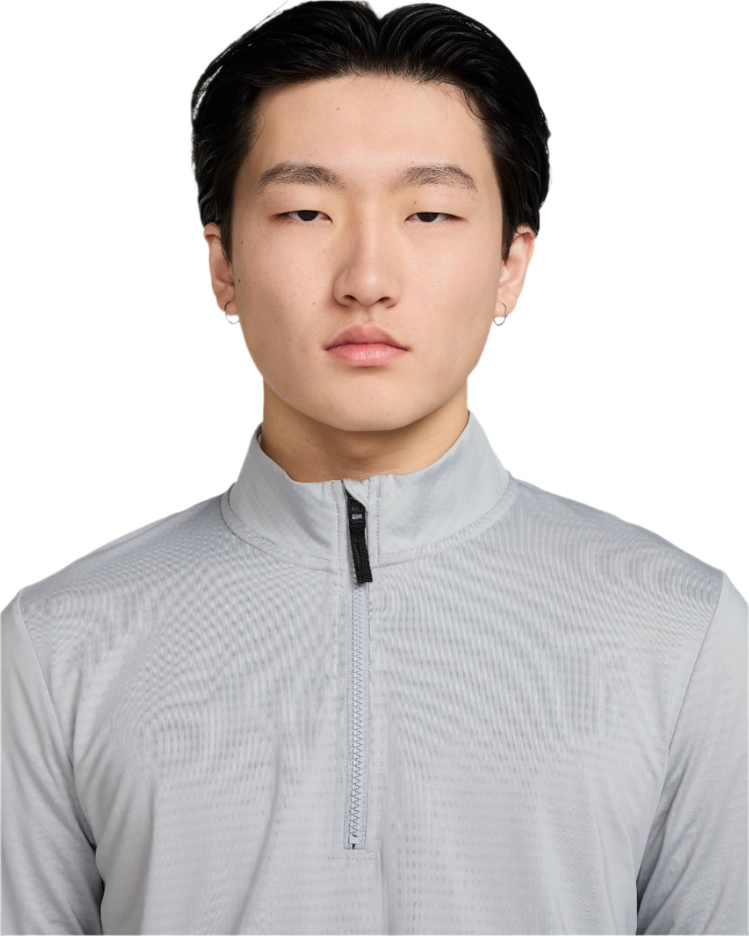 Nike Men`s Golf Jacket 1/2 Zip | Victory | Wolf Grey/Black