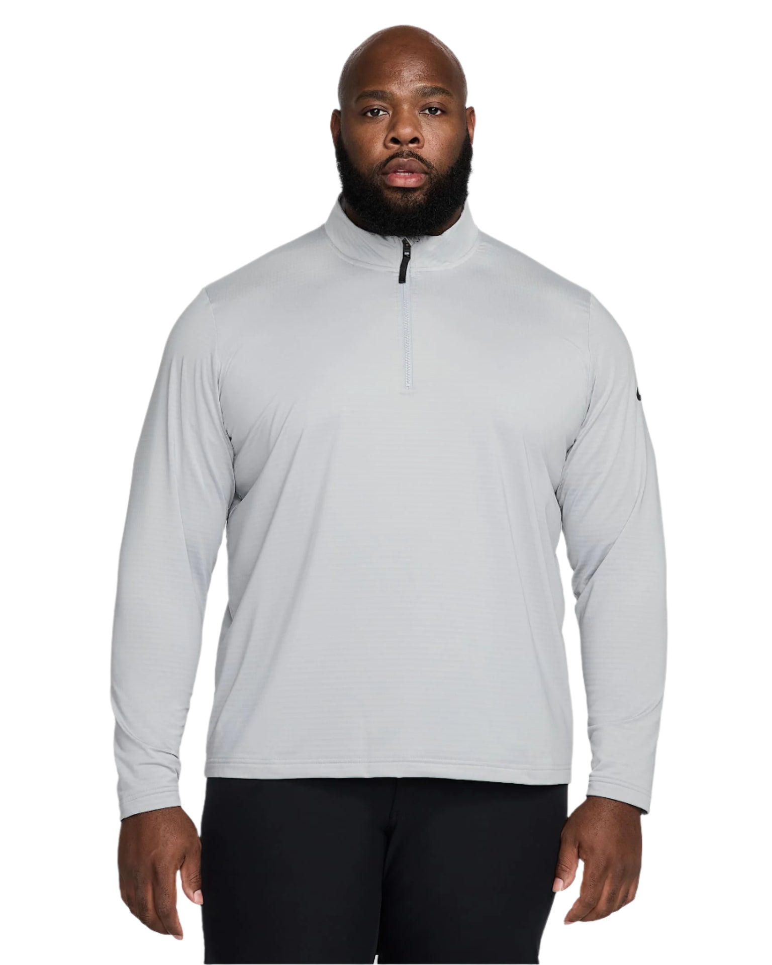Nike Men`s Golf Jacket 1/2 Zip | Victory | Wolf Grey/Black