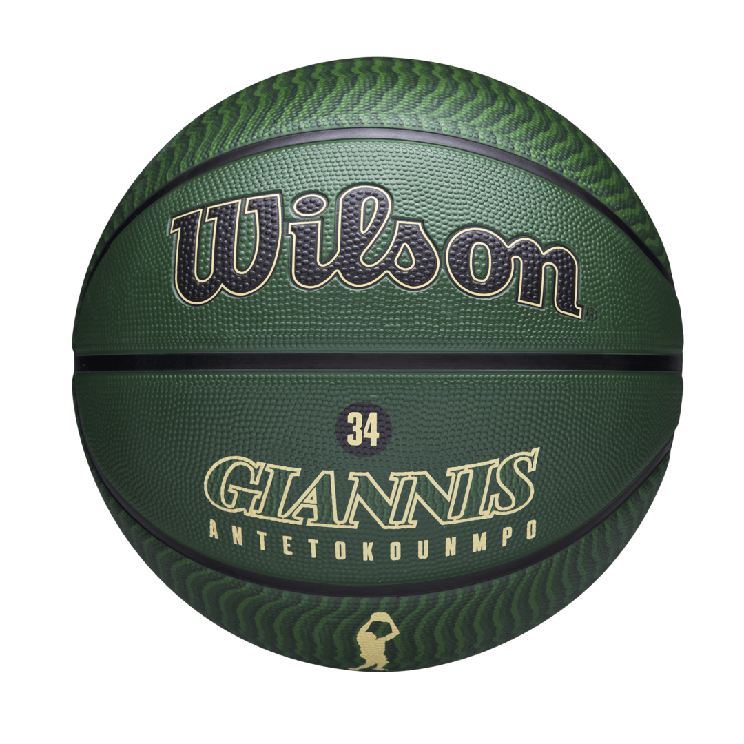 Wilson Team Sports | Basketball | NBA Basketball NBA Player Icon Giannis Outdoor Basketball Size 7 TS074