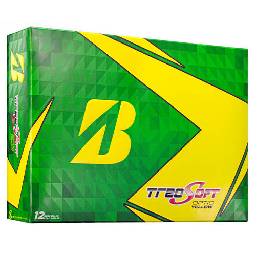 Bridgestone golf balls in optic yellow, 12-pack.