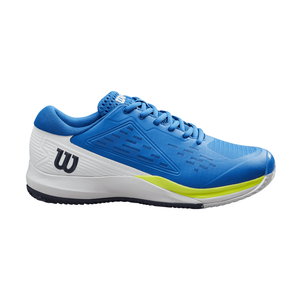 Wilson Mens Footwear | Rush Pro Ace Clay Lapis Blue / White / Safety Yellow