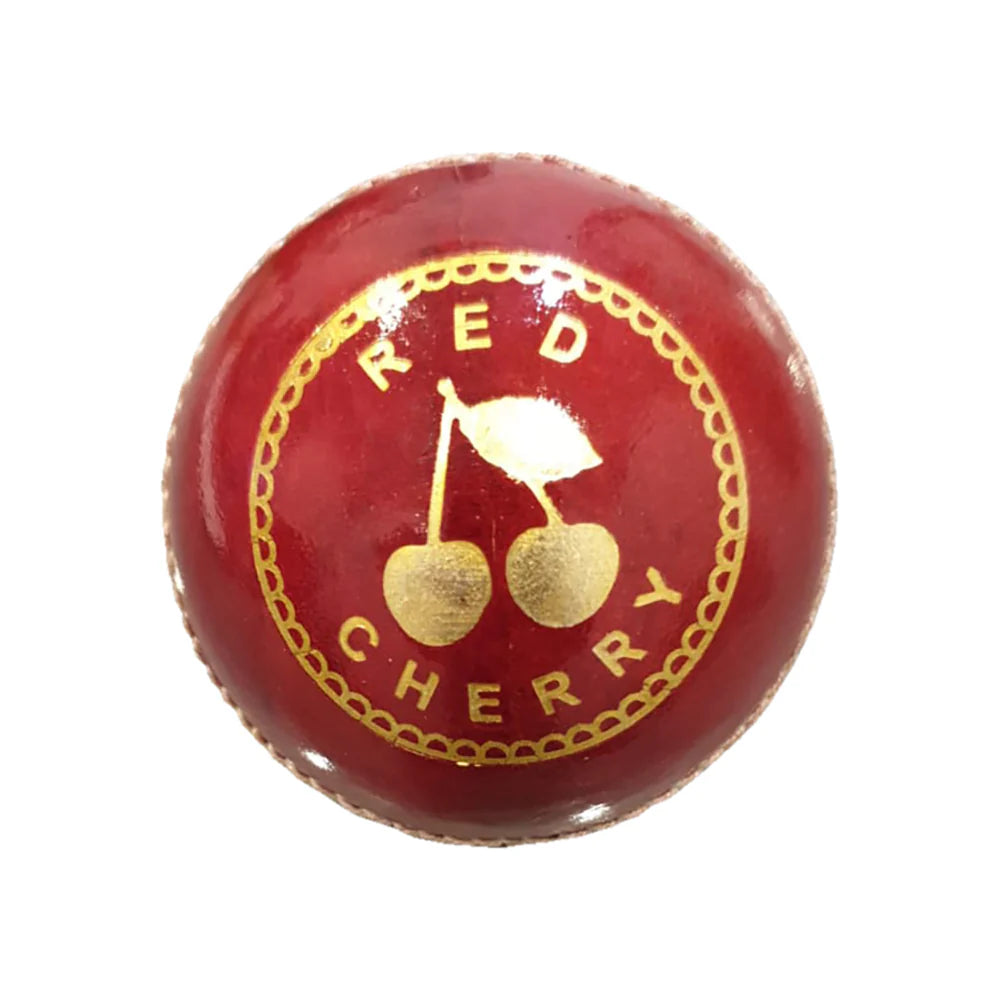 KOOKABURRA CRICKET BALLS - RED CHERRY - 4 PIECE LEATHER