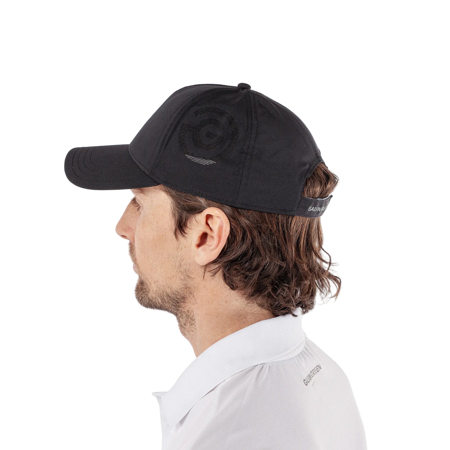 Galvin Green Golf Caps | Sanford Logo | Black