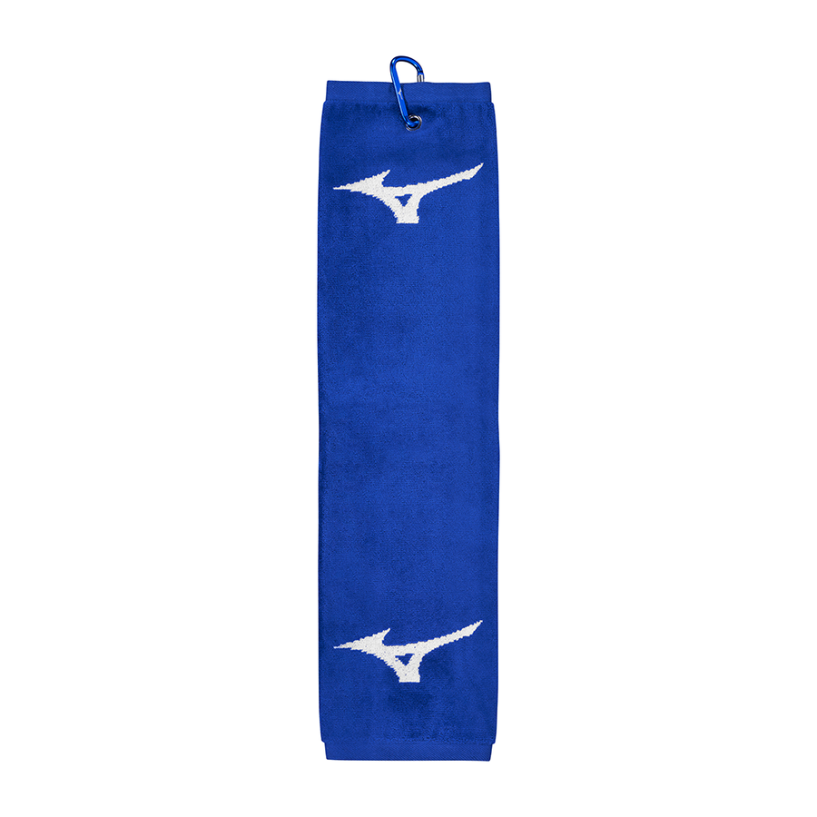 Mizuno Golf Towel | Trifold | Blue/White