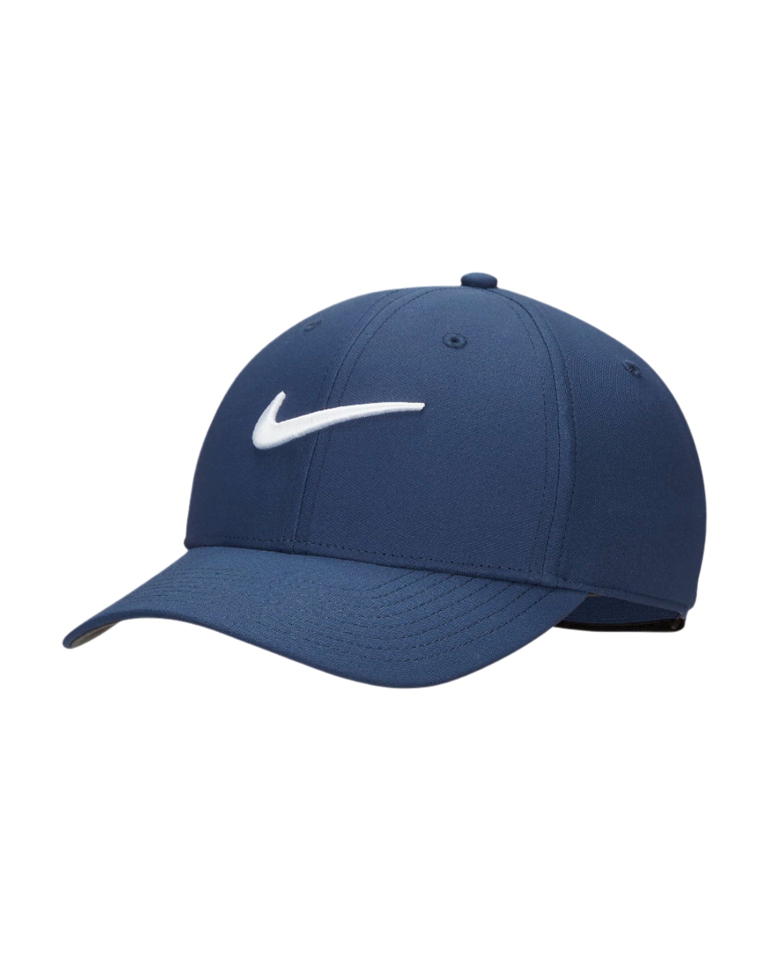 Nike navy blue cap with white swoosh logo.