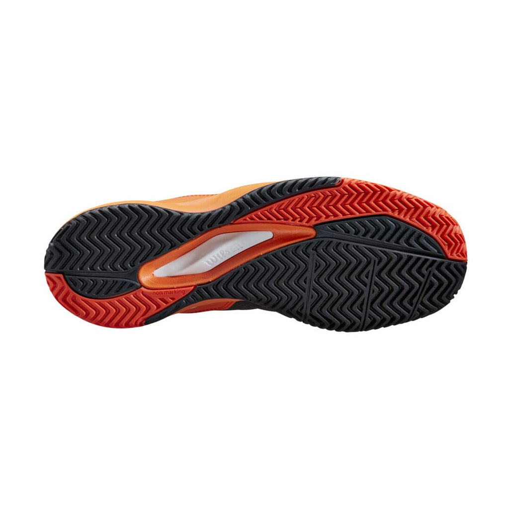 Wilson Mens Footwear | Rush Pro Ace Black / Vermillion