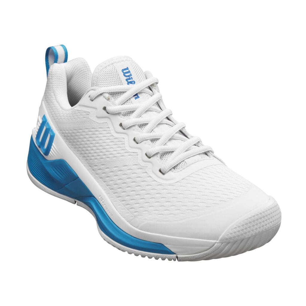 Wilson Mens Footwear | Men's Rush Pro 4.5 Oz Wht / Wht / Atomic Blue