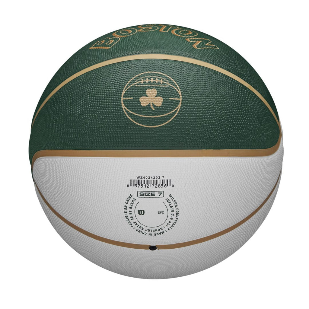 Wilson Team Sports | Basketball | NBA Basketball NBA Team City Edition Bos Celt Size 7 TS086
