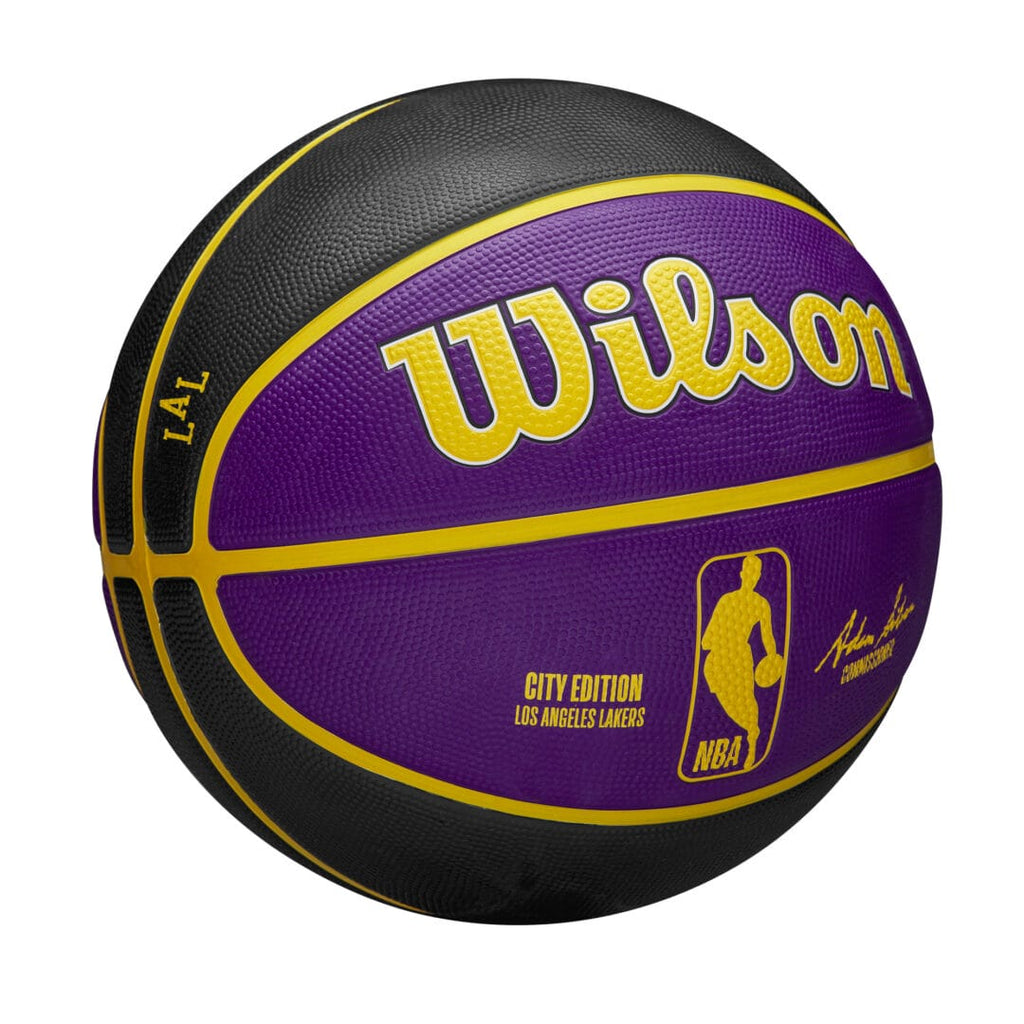 Wilson Team Sports | Basketball | NBA Basketball NBA Team City Edition La Laker Size 7 TS091