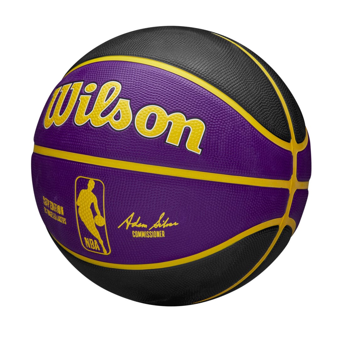 Wilson Team Sports | Basketball | NBA Basketball NBA Team City Edition La Laker Size 7 TS091