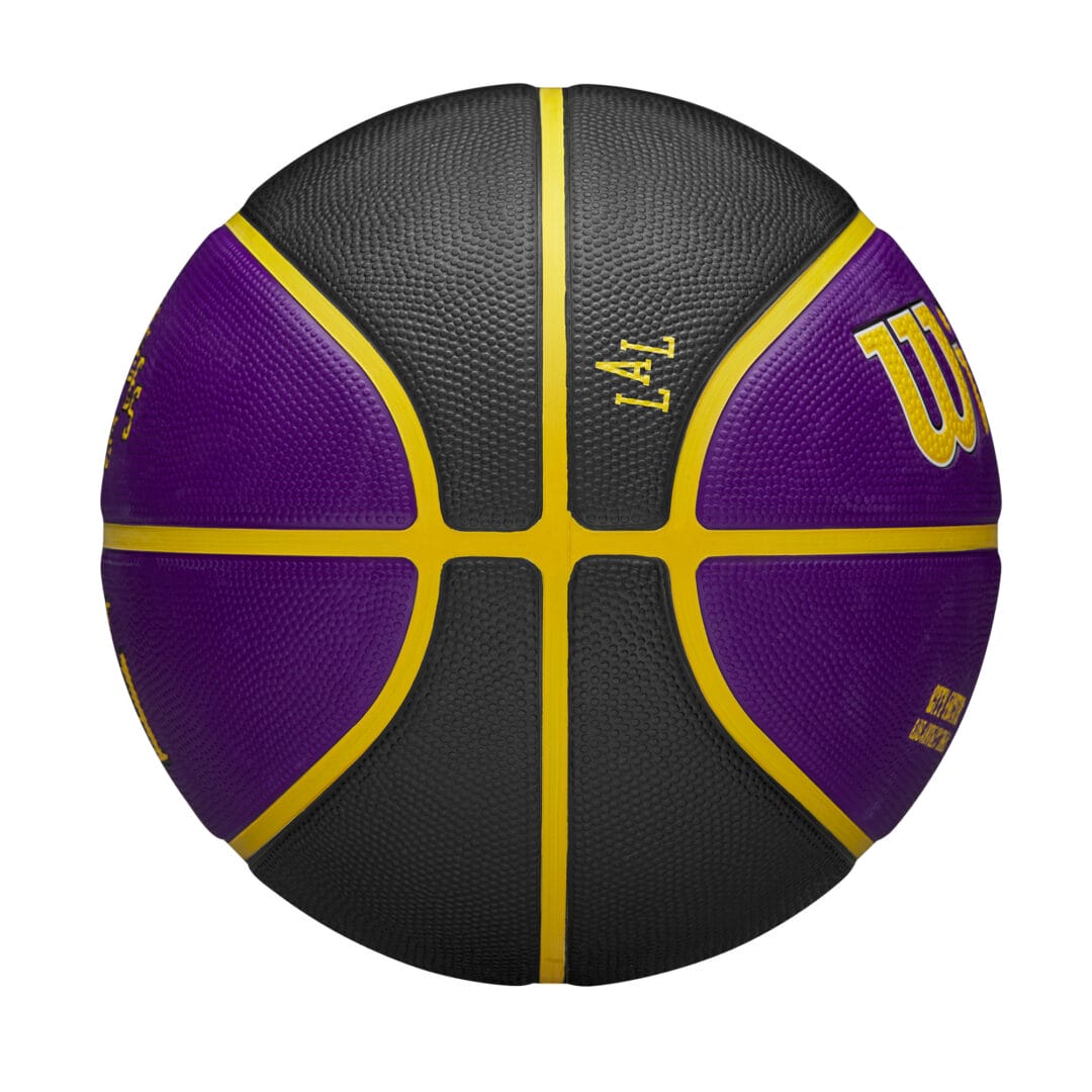 Wilson Team Sports | Basketball | NBA Basketball NBA Team City Edition La Laker Size 7 TS091