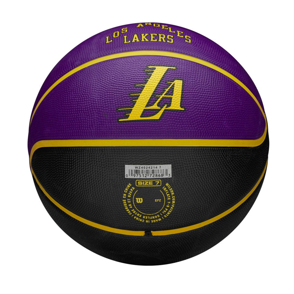 Wilson Team Sports | Basketball | NBA Basketball NBA Team City Edition La Laker Size 7 TS091