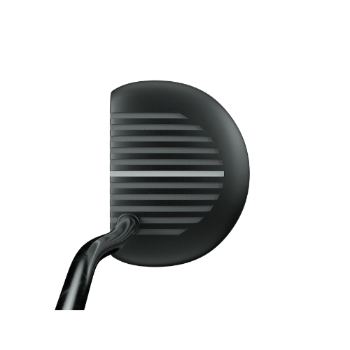 Black golf club head with grooves and a sleek design, likely from callaway.