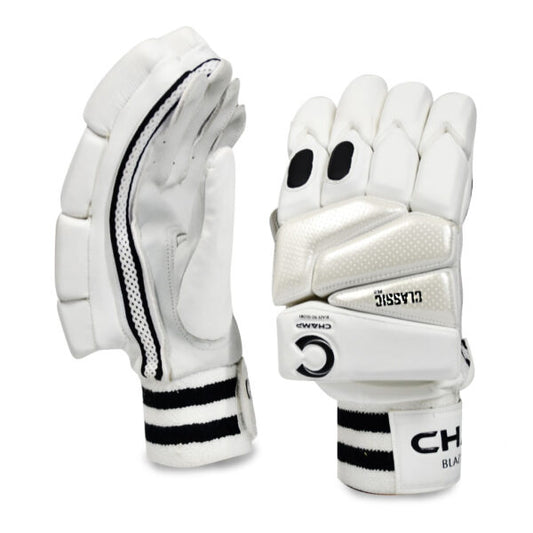 CHAMP YOUTH CLASSIC PRO BATTING GLOVES WHITE - RIGHT HAND