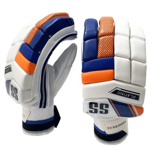 SS Platino Batting Gloves – Navy and Orange – Adult – Youth – Boys