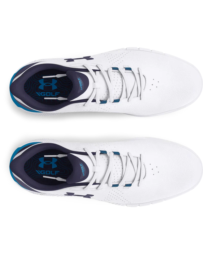 Under Armour Men`s Shoe | Drive Fade Spikeless | WhiteNavy/Blue