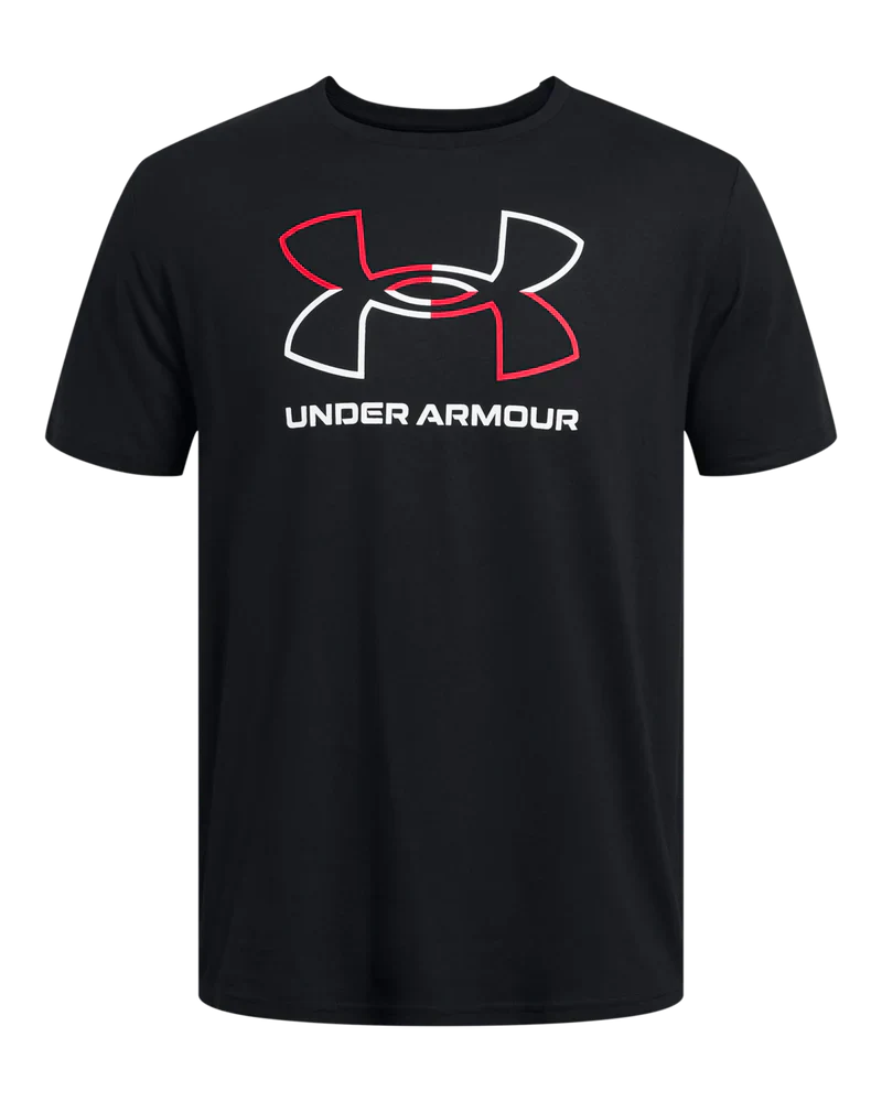 Under Armour Men`s Golf Shirt | Foundation Update SS | Black/Red/White