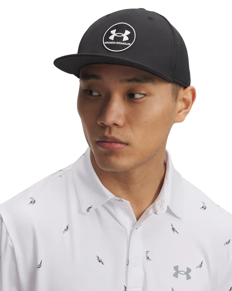 Under Armour Men`s Cap | ISO Chill Drive Low Stretch Fit Cap | Black